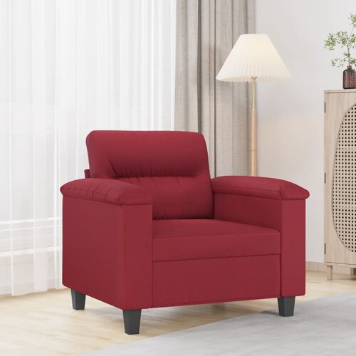 The Living Store Fotelj vinsko rdeč 60 cm umetno usnje - Enosed, (21661496) Cene