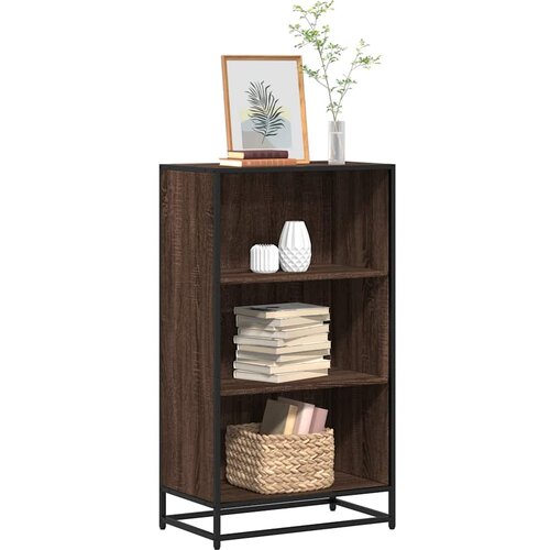 VidaXL Ormarić za knjige smeđi hrast 60x35x107,5 cm konstruirano drvo Slike