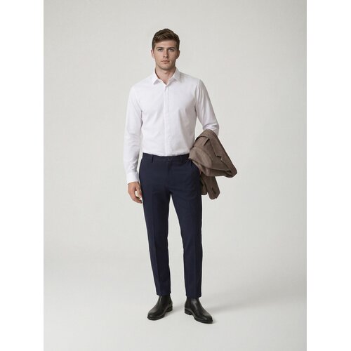 Reserved Chino slim fit hlače - mornarsko plava Cene