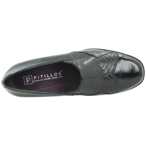 Pitillos Slips on 11531p Abotinado Combinado Črna Slike