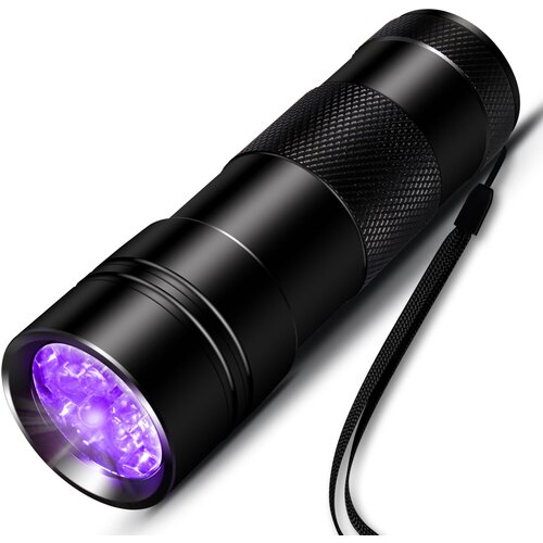 INF UV svetilka z 12 LED diodami 395 nm Črna, (21278264) Slike