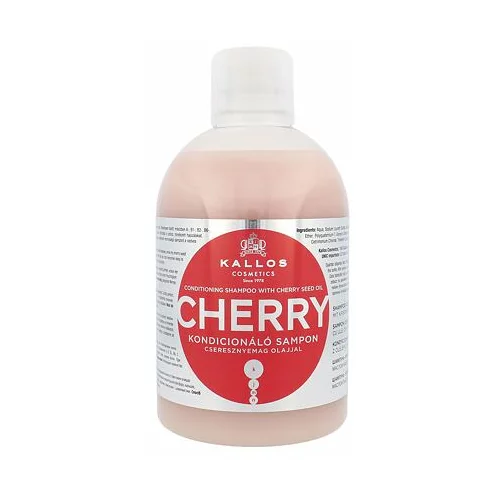 Kallos Cosmetics Cherry vlažilen šampon za suhe lase 1000 ml za ženske