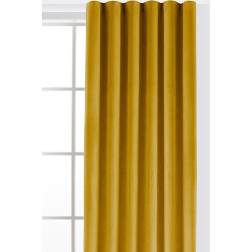 Filumi Gorčično rumena žametna zavesa za delno zatemnitev 200x270 cm Velto &amp;ndash; Slike