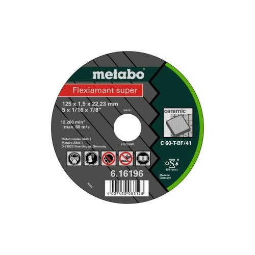 Metabo Rezni disk Flexiamant Super Ceramic (Prikladno za: Keramika, Promjer rezne ploče: 125 mm, Debljina plohe: 1,5 mm) Cijene