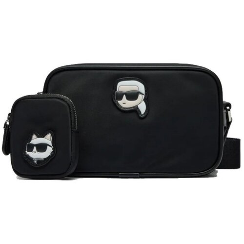 Karl Lagerfeld Torbe IKON NYLON CAMERA BAG Črna Slike