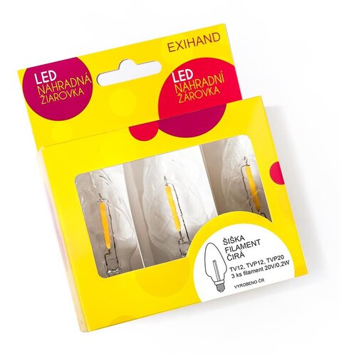  Komplet 3x LED zamenska sijalica CONE E10/20V/0,1A prozirna Cene