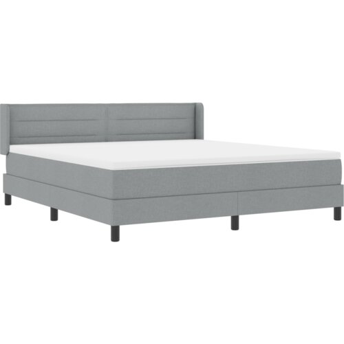  Krevet s podnicom s madracem svjetlosiva 180x200 cm tkanina Slike