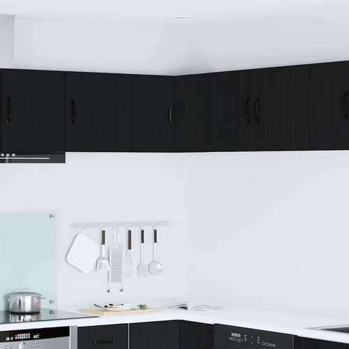 vidaXL zidni kuhinjski ormarić crna 57 x 57 x 40 cm konstruirano drvo Cene