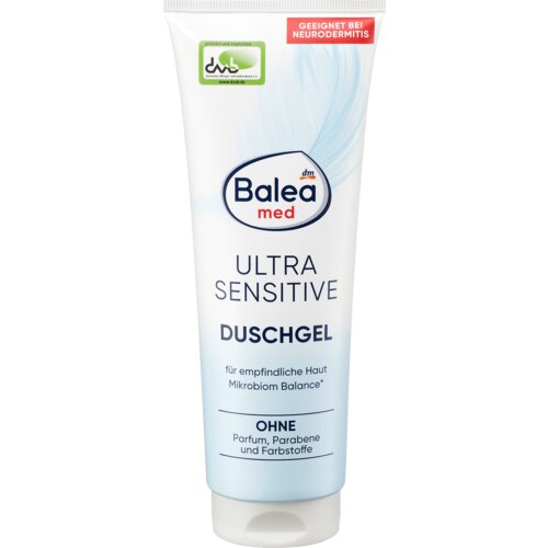 Balea MED ULTRA SENSITIVE gel za tu&amp;scaron;iranje 250 ml Slike