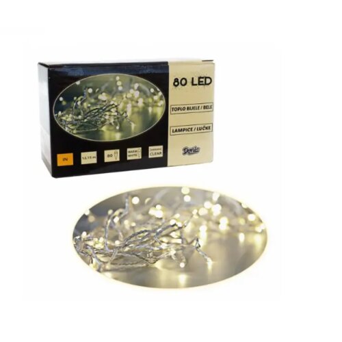 Denis 80 LED lanac na baterije t. beo Cene