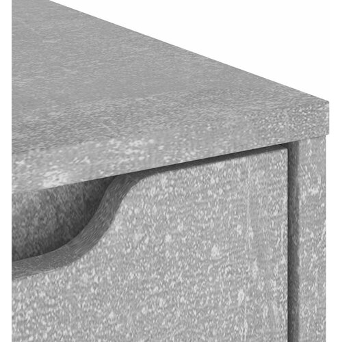  Komoda VISNES beton siva 60x40x73 cm konstruirano drvo Slike