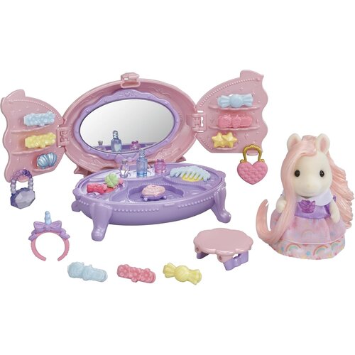 SYLVANIAN FAMILIES Ponyjeva komoda s toaletnim setom - Igralni komplet za hiško igro 5704, (22140955) Cene