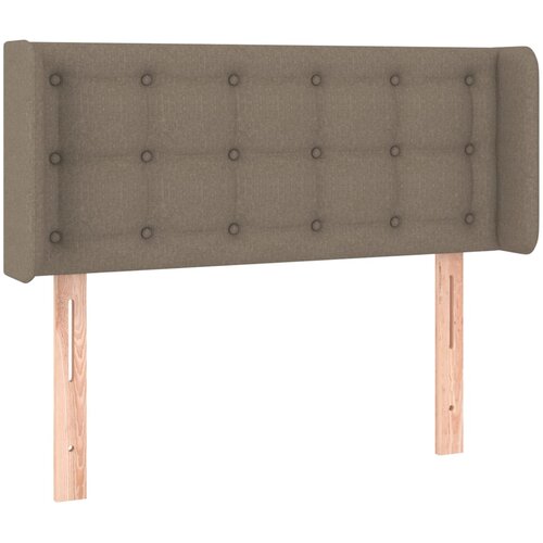  LED uzglavlje smeđesivo 83x16x78/88 cm od tkanine Slike