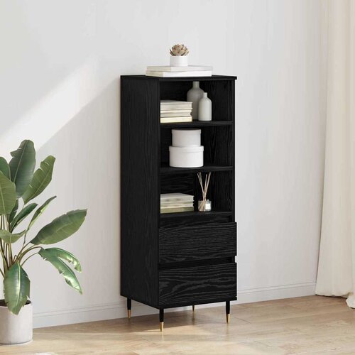  Highboard Crni hrast 40 x 36 x 110 cm Konstruirano drvo Cijene