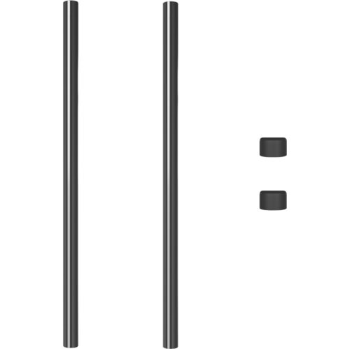 VidaXL Ograde 2 pcs Siva 120 cm Čelik s pra&amp;scaron;kastim premazom Slike