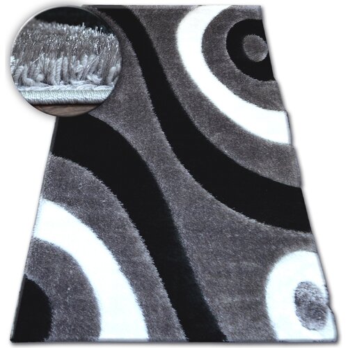RugsX Preproge Preproga Shaggy SPACE 3D B314 siva 80x150 cm Siva Cene