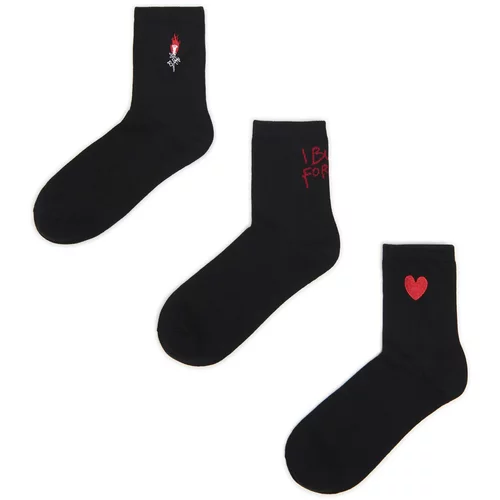 Cropp ženski 3-paket čarapa - Crna  2658Z-99X