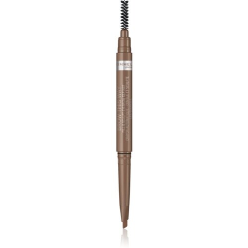 Rimmel London Brow This Way svinčnik za obrvi s krtačko 2v1 odtenek 001 Blonde 0,25 g Slike