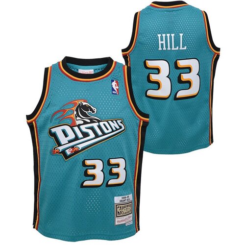 Mitchell And Ness mu&amp;scaron;ki Grant Hill 33 Detroit Pistons 1998-99 Mitchell &amp;amp; Ness Swingman Road dječji dres Slike