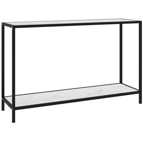  Konzolni stol bijeli 120 x 35 x 75 cm od kaljenog stakla Cene