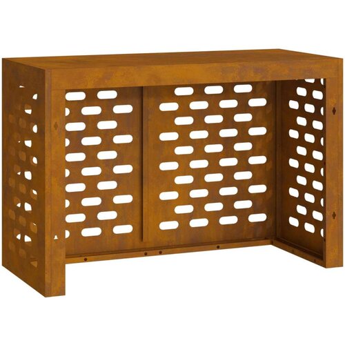 VidaXL Pokrov za klima uređaj Corten čelik Čelik 90 x 40 x 60 cm Slike