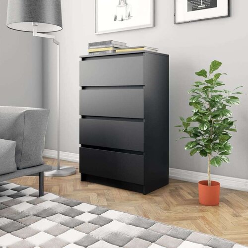 vidaXL Komoda crna 60 x 35 x 98,5 cm od konstruiranog drva Cijene