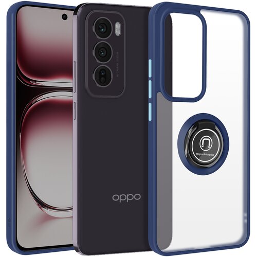 AVIZAR Pokrov za Oppo Reno 12 Kovinski obročni video nosilec, Nočno modra, (5000274569) Cene