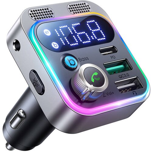 Joyroom FM oddajnik za JR-CL16, USB + USB-C, 48W (črn), (20636402) Cene