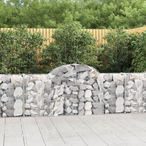  Obokane gabion košare 10 kosov 200x30x80/100 cm cinkano železo Cene