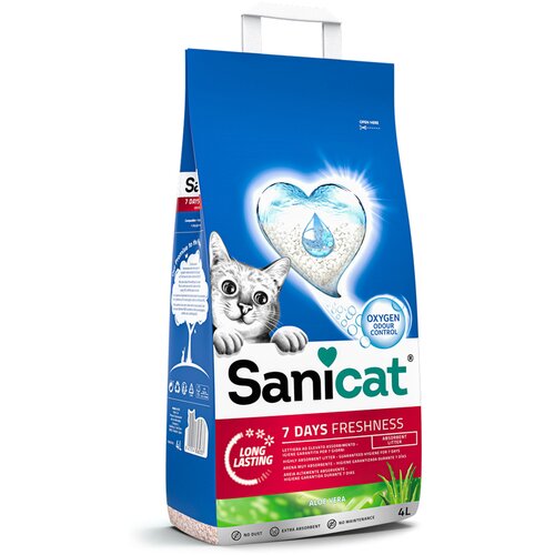 Sanicat 7 Days Aloe Vera pijesak za mačke - 4 l Cijene