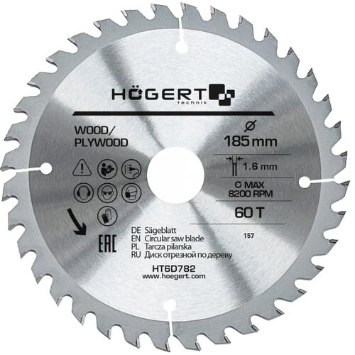 Hogert List za cirkular 185x60T Slike
