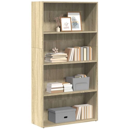 vidaXL Knjižna omara sonoma hrast 80x30x152 cm inženirski les Cene