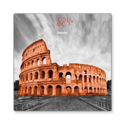 Beurer GS 215 Rome digitalna osobna vaga Opseg mjerenja (kg)=180 kg staklo, višebojna Cijene