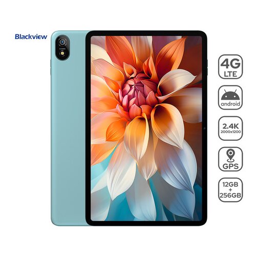 Blackview TAB 18 tablični računalnik, 12", IPS 2.4K, 4G-LTE, 12GB (24GB) + 256GB, Android, WiFi, Bluetooth, GPS, Harman Kardon, 8800mAh, priložen ovitek, zelen Cene