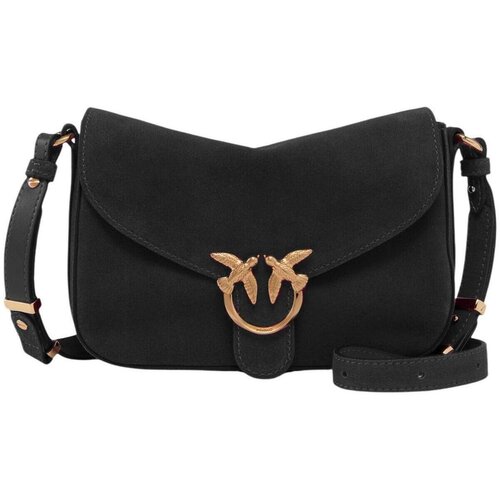 Pinko Torbe LOVE SATCHEL MINI SUEDE 107656 A0F6 Črna Slike