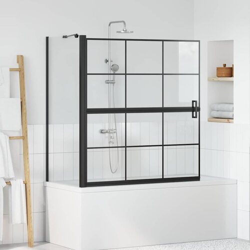  Ekran za kadu i tu&scaron; Crna i prozirna 116 x 68 x 128 cm Cijene