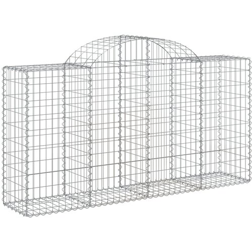  Lučne gabionske ko&amp;scaron;are 5 kom 200x50x100/120cm pocinčano željezo Slike