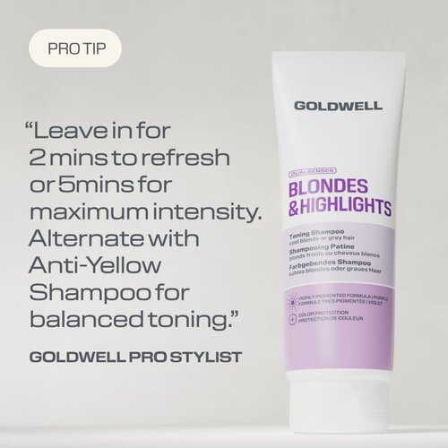 Goldwell Dualsenses Blondes &amp;amp; Highlights Toning Shampoo ljubičasti &amp;scaron;ampon za toniranje 250 ml Slike