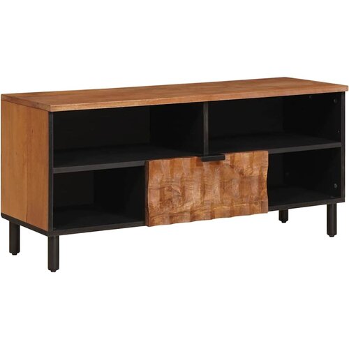 TV ormar Finš acacije smeđa 100 x 33 x 46 cm Čvrsto drvo manga Cene