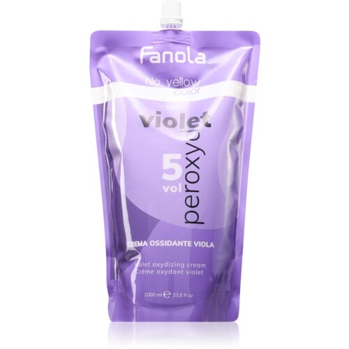 Fanola No Yellow oksidacijska emulzija za nevtralizacijo rumenih odtenkov Peroxyde 5 Vol 1000 ml Cene