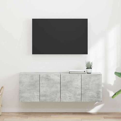 TV stenska omara 2 pcs Betonsko siva 59,5 x 31 x 40 cm, (5000112800) Cene