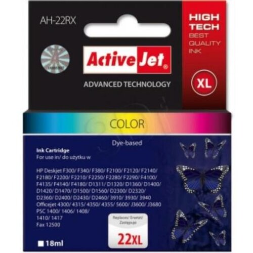Activejet komplet boja tonera HP C9352A 22XL Cijene