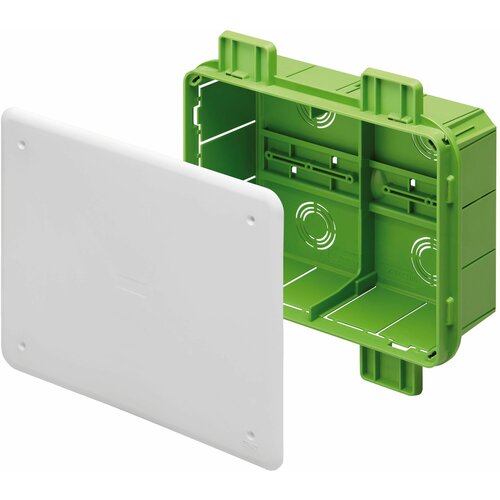 GEWISS razvodna kutija za gips GW48009PM, green wall 480x160x75 sa poklopcem zelena Slike