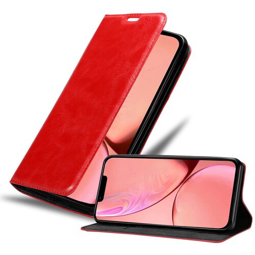 Cadorabo Ohi&amp;scaron;je, združljivo z Apple iPhone 13 PRO MAX v rdeče jabolko - Za&amp;scaron;čitni ovitek z magnetnim zapiranjem, stoječo funkcijo in režo za kartice, (20550965) Slike