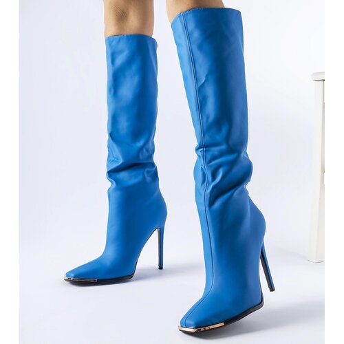 Gemre Blue high-heeled boots Conjunto Slike