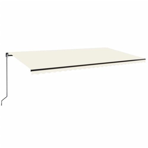 vidaXL Ročno zložljiva tenda 600x350 cm krem, (20743037) Cene