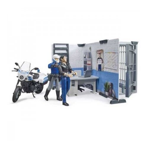 Bruder policijska postaja s policijskim motorjem world 62732 Slike