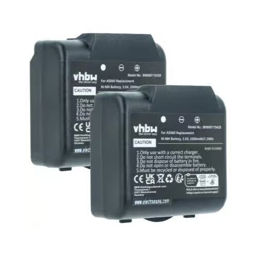 VHBW Baterija za kran IMET AS060 AS083 3.6V 2000mAh SET 2/1 Slike