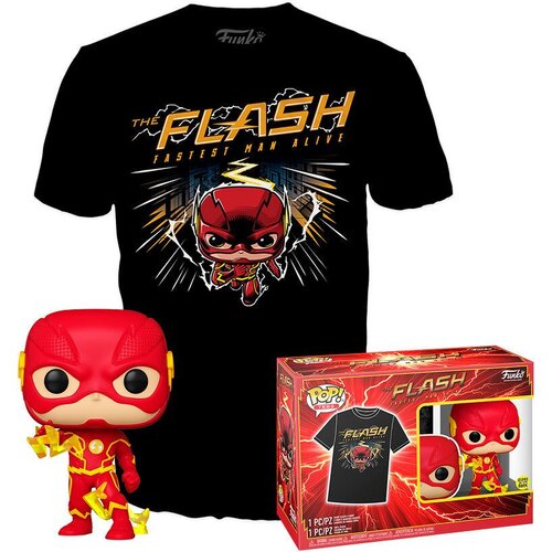 Funko Set figure POP &amp;amp;Tee DC Comics The Flash size XL Slike