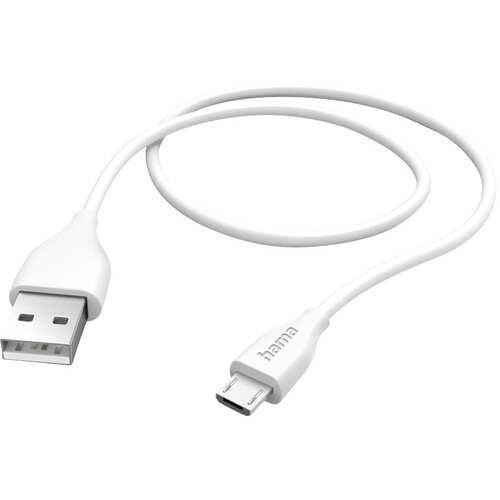 Hama USB polnilni kabel USB 2.0 USB-A vtič\, USB-mikro-B vtič 1.50 m bela 00201587, (20614452) Cene